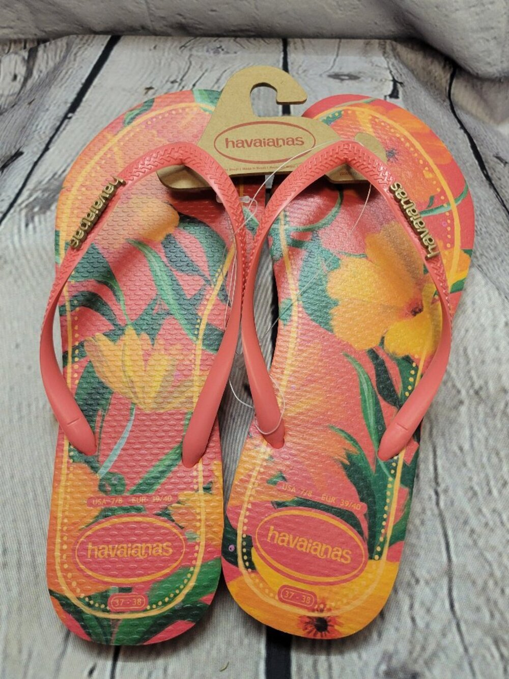 Havaianas Women's Slim Tropical Round Toe Sandals